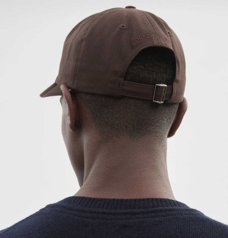 Norse Projects Twill Sports Cap in Espresso