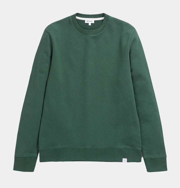 Norse Projects Classic Vagn Crew Sweatshirt in Dartmouth Green