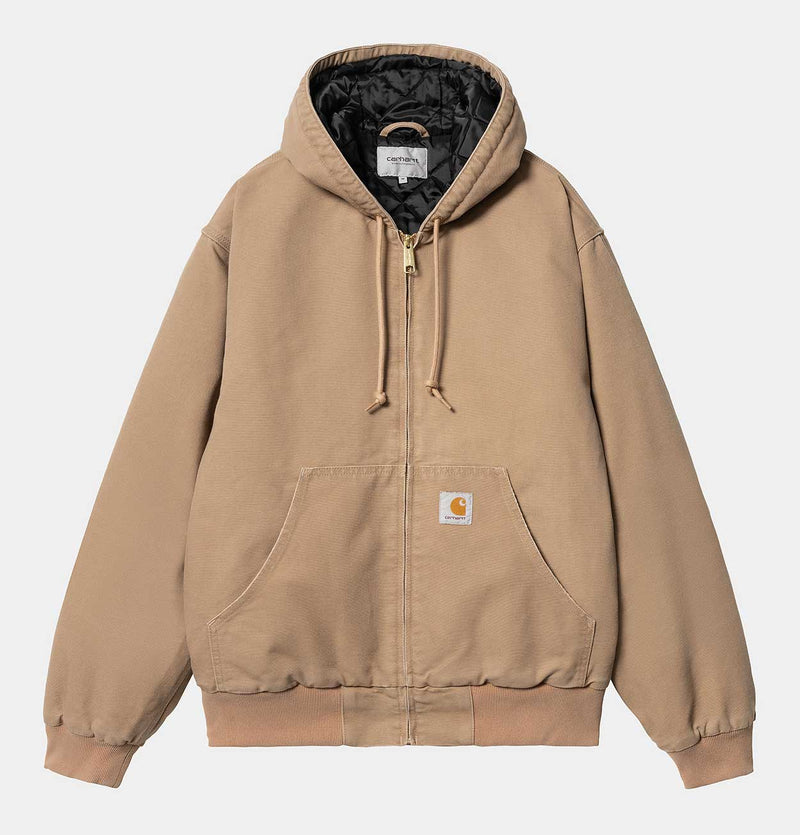 Carhartt WIP OG Active Jacket in Peanut Aged Canvas