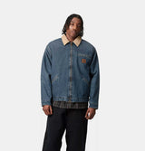 Carhartt WIP OG Detroit Jacket in Blue & Dusty H Brown