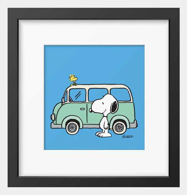 Peanuts Camper Framed Print