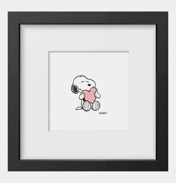 Peanuts Heart Framed Print