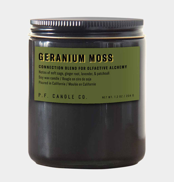 P.F. Candle Co. Alchemy Candle – 7.2oz – Geranium Moss