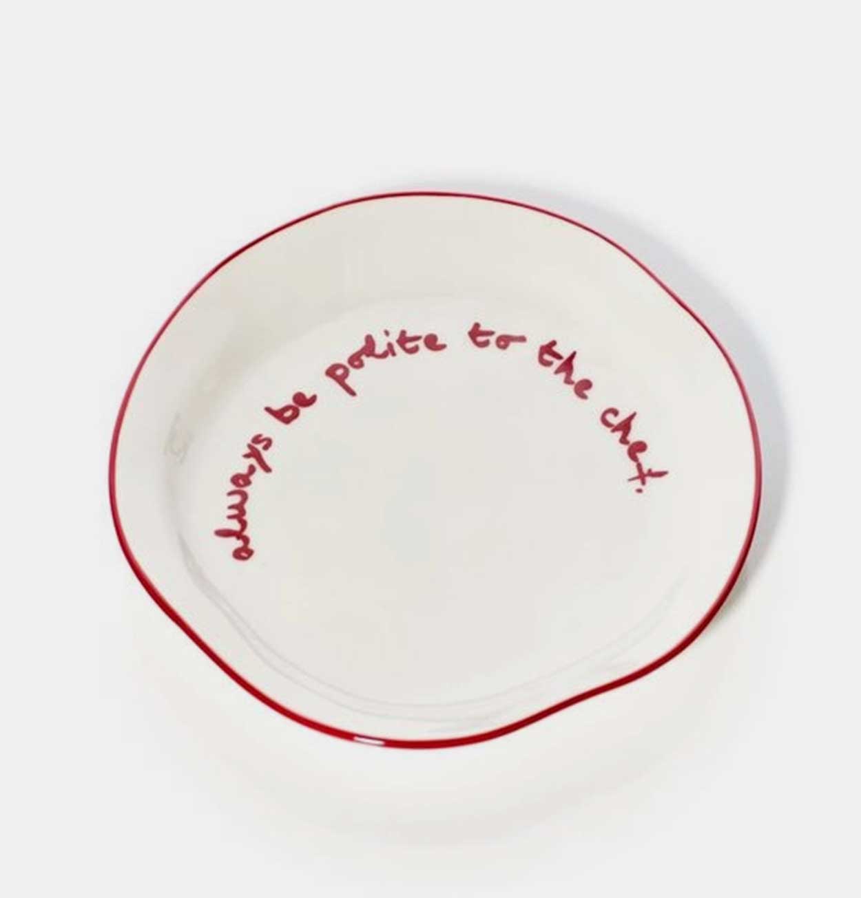 MÆGEN Statement Plate – Always Be Polite To The Chef