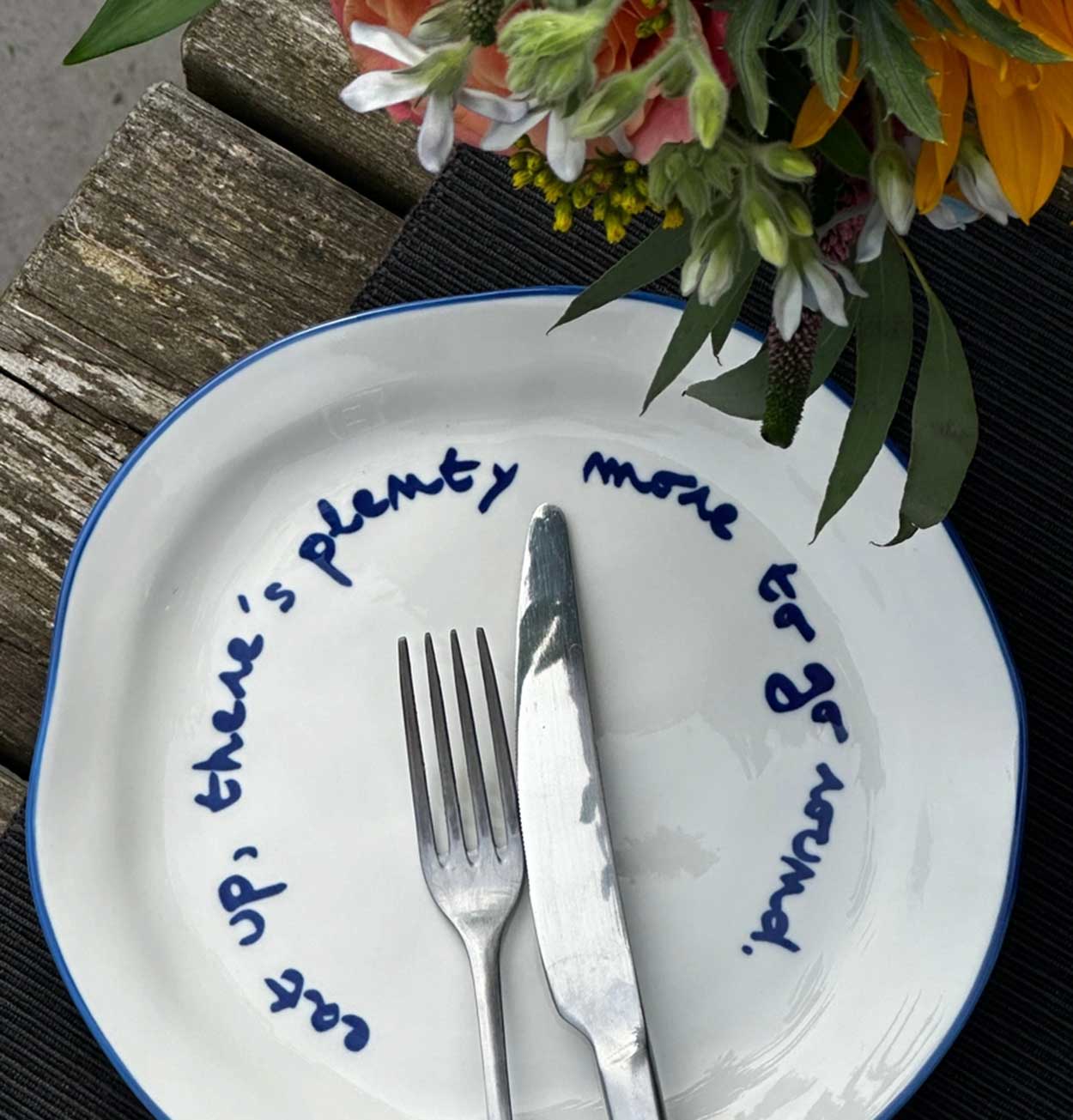 MÆGEN Statement Plate – Eat Up There's Plenty More To Go Around