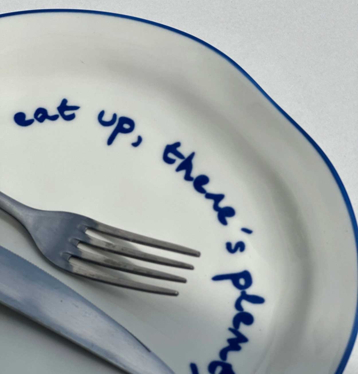 MÆGEN Statement Plate – Eat Up There's Plenty More To Go Around