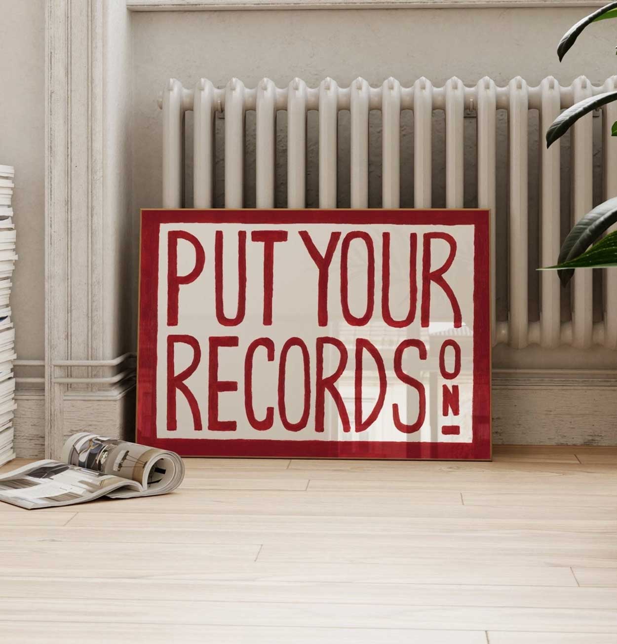 Lune Club Put Your Records On Print – A3