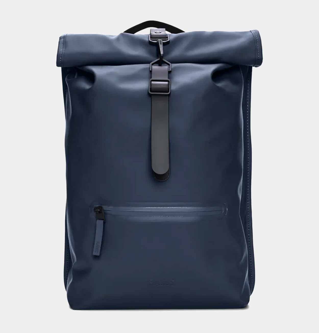 RAINS Rolltop Rucksack in Navy