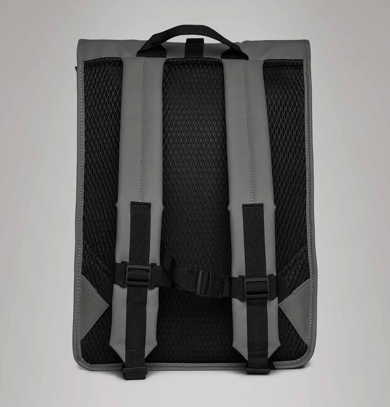 RAINS Rolltop Rucksack in Grey