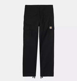 Carhartt WIP Regular Cargo Pant in Black Rinsed