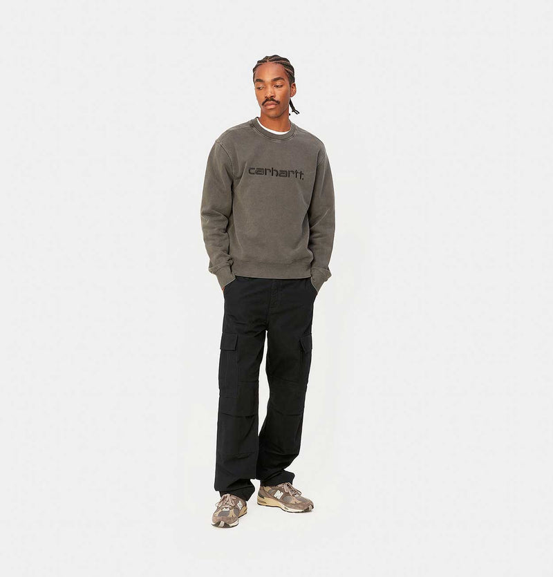 Carhartt WIP Regular Cargo Pant in Black Rinsed