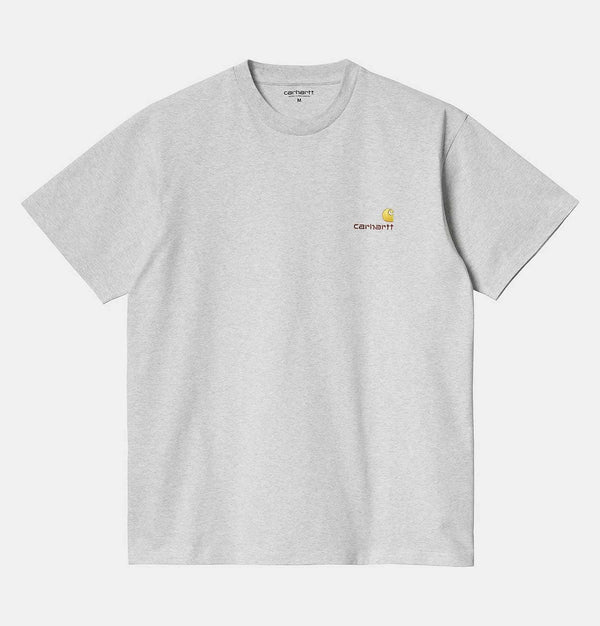 Carhartt WIP American Script T-Shirt in Ash Heather