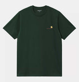 Carhartt WIP American Script T-Shirt in Conifer