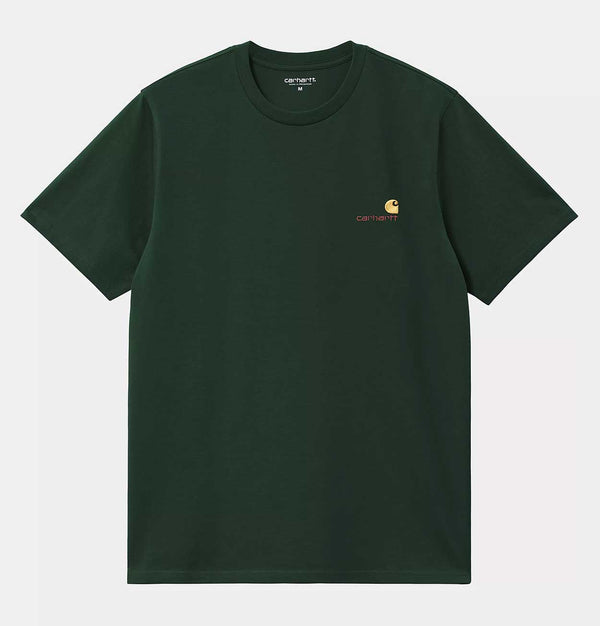 Carhartt WIP American Script T-Shirt in Conifer