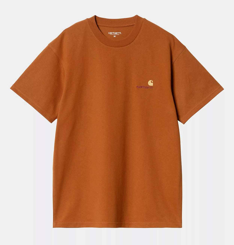 Carhartt WIP American Script T-Shirt in Sienna