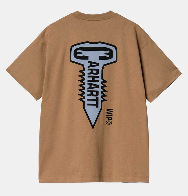 Carhartt WIP Cross Screw T-Shirt in Peanut