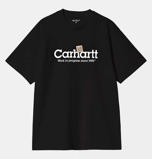 Carhartt WIP Label Script T-Shirt in Black