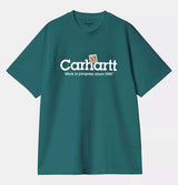 Carhartt WIP Label Script T-Shirt in Malachite