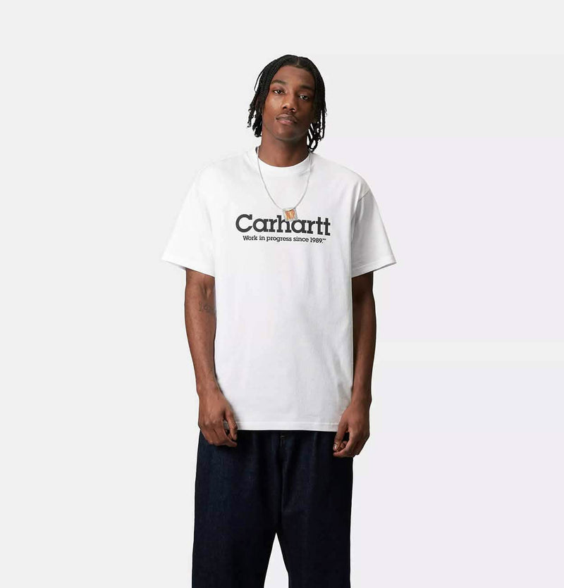 Carhartt WIP Label Script T-Shirt in White