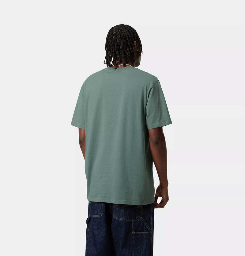 Carhartt WIP Pocket T-Shirt in Silver Pine