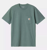 Carhartt WIP Pocket T-Shirt in Silver Pine