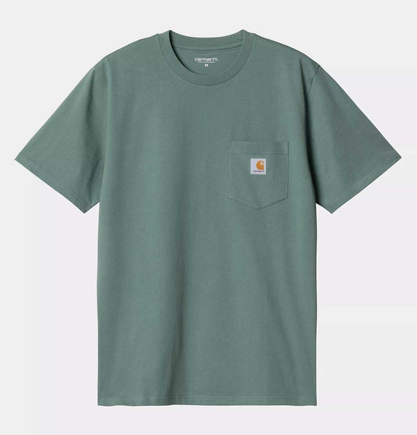 Carhartt WIP Pocket T-Shirt in Silver Pine