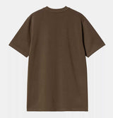 Carhartt WIP Script T-Shirt in Liberica & Air Sky