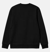 Carhartt WIP Script Embroidery Sweatshirt in Black