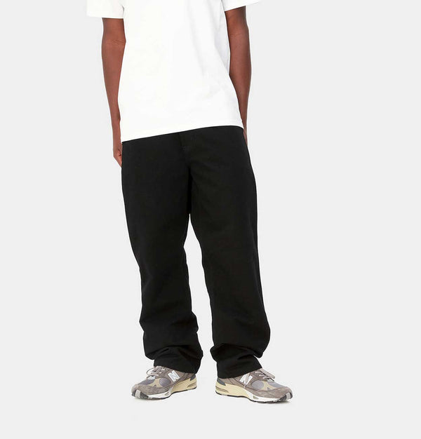 Carhartt WIP Single Knee Pant in Black Rinsed