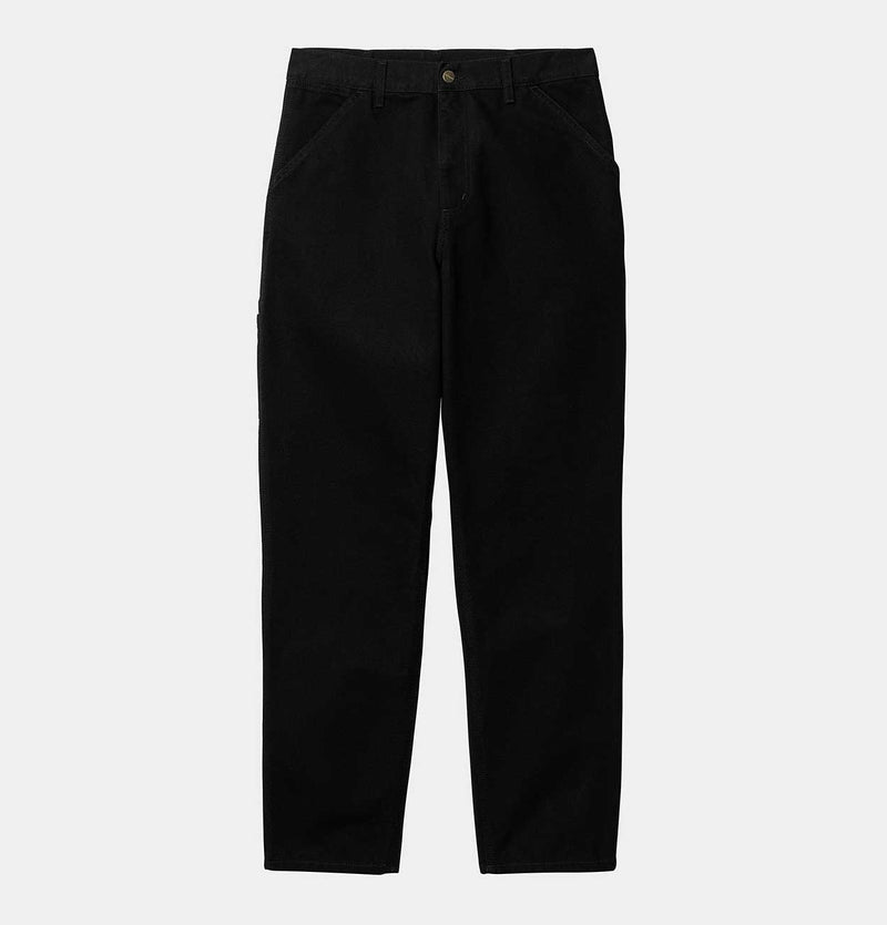 Carhartt WIP Single Knee Pant in Black Rinsed