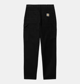 Carhartt WIP Single Knee Pant in Black Rinsed