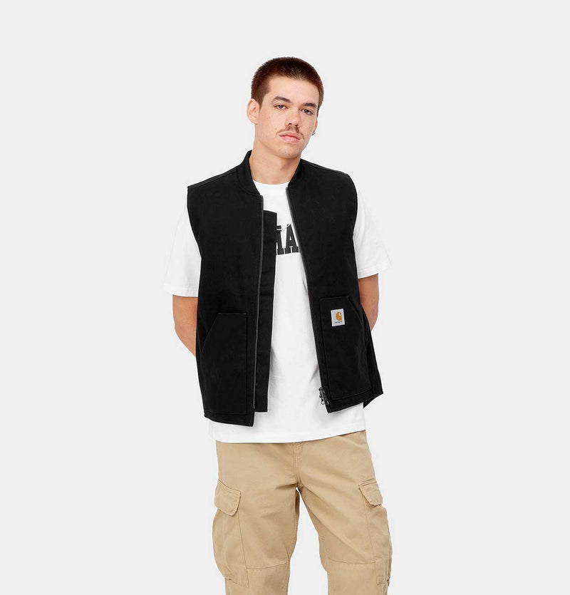 Carhartt WIP Vest in Black Rinsed