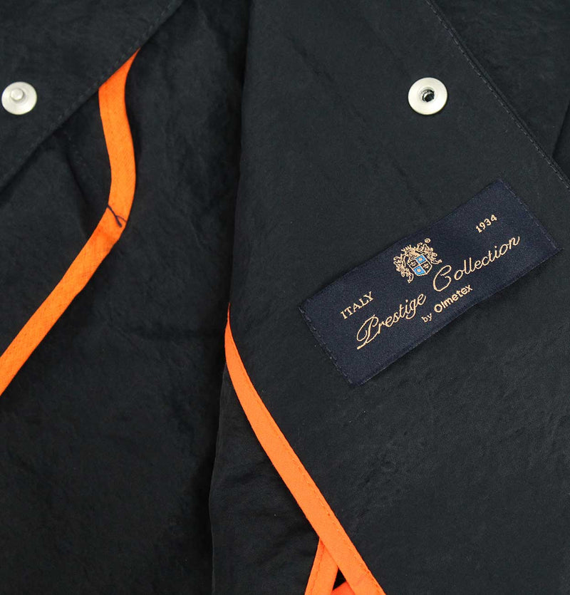 Wax London Navarino Waxed Mac Coat in Navy