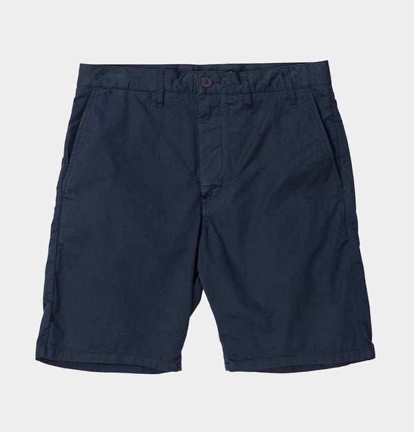 Norse Projects Aros Light Twill Shorts in Dark Navy