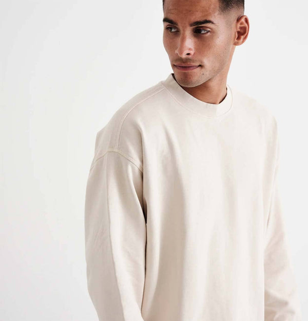 Wax London Zen Oversized Sweatshirt in Ecru